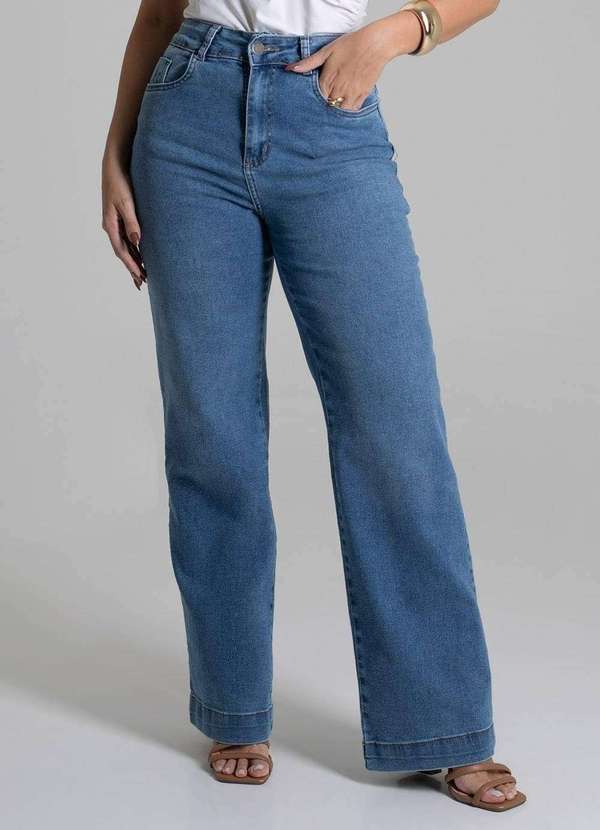 Sawary - Calça Jeans Sawary Wide Leg - 279556 Azul 5