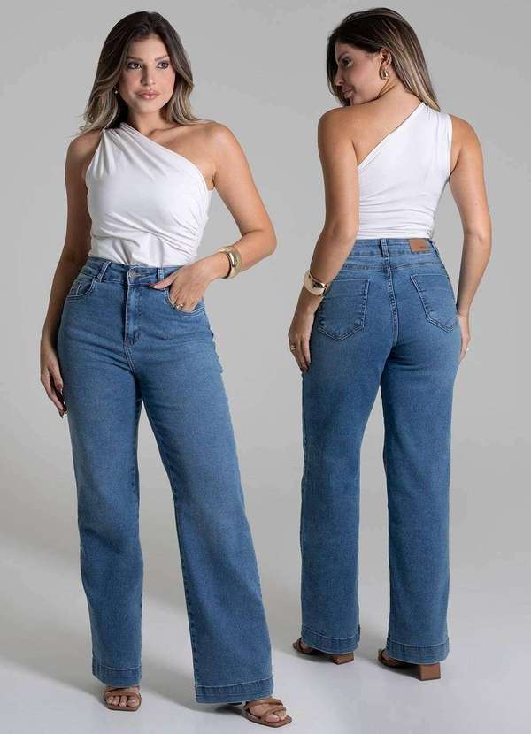 Sawary - Calça Jeans Sawary Wide Leg - 279556 Azul 6