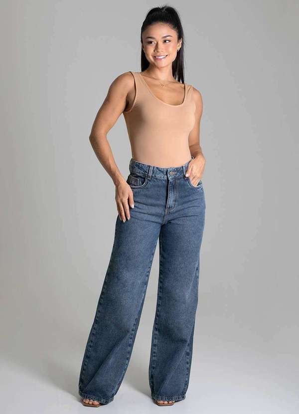 Sawary - Calça Jeans Sawary Wide Leg - 279605 Azul 2