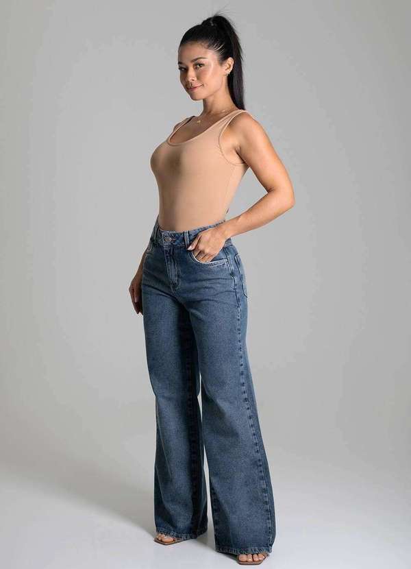 Sawary - Calça Jeans Sawary Wide Leg - 279605 Azul 3