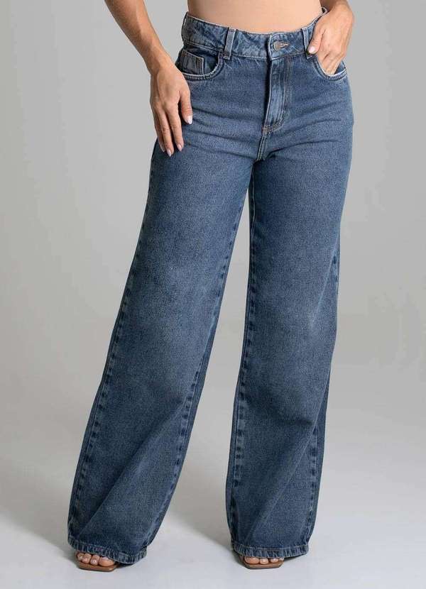 Sawary - Calça Jeans Sawary Wide Leg - 279605 Azul 5