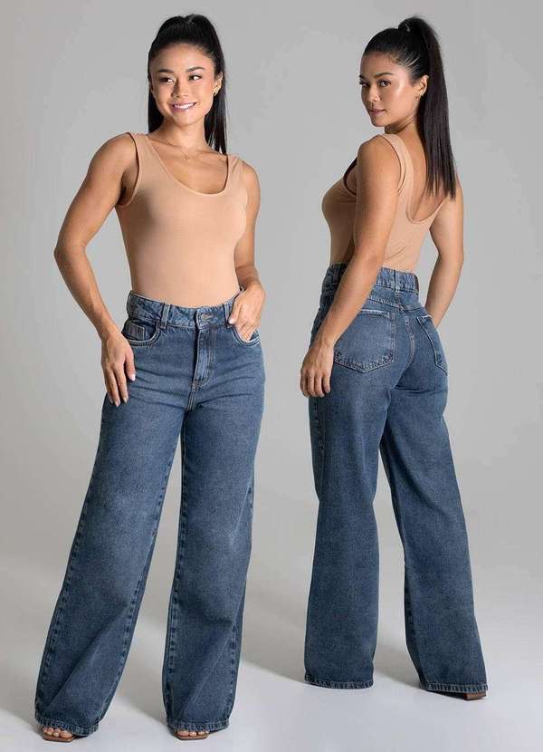 Sawary - Calça Jeans Sawary Wide Leg - 279605 Azul 6