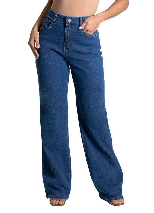 Sawary - Calça Jeans Sawary Wide Leg - 279640 Azul