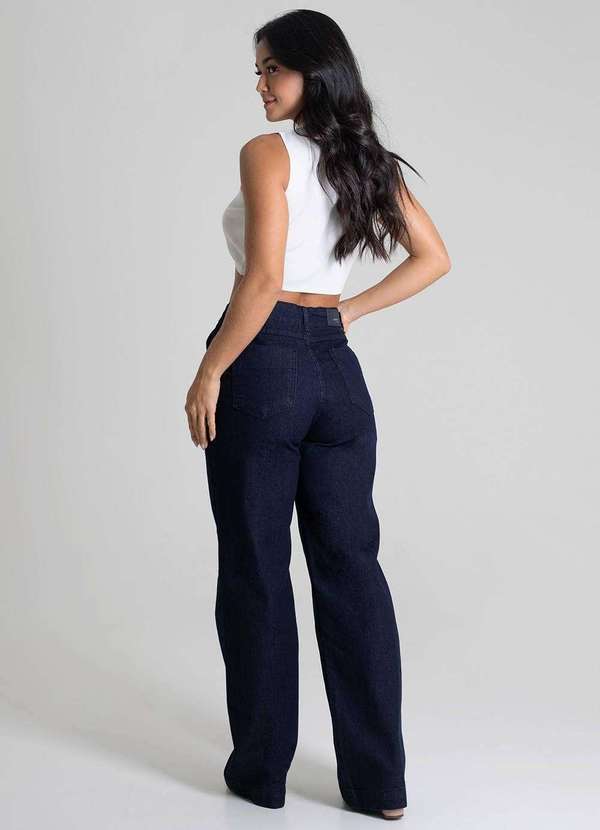Sawary - Calça Jeans Sawary Wide Leg - 279689 Azul 4