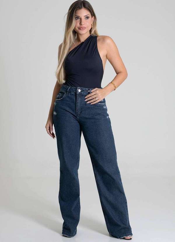 Sawary - Calça Jeans Sawary Wide Leg - 279699 Azul 2