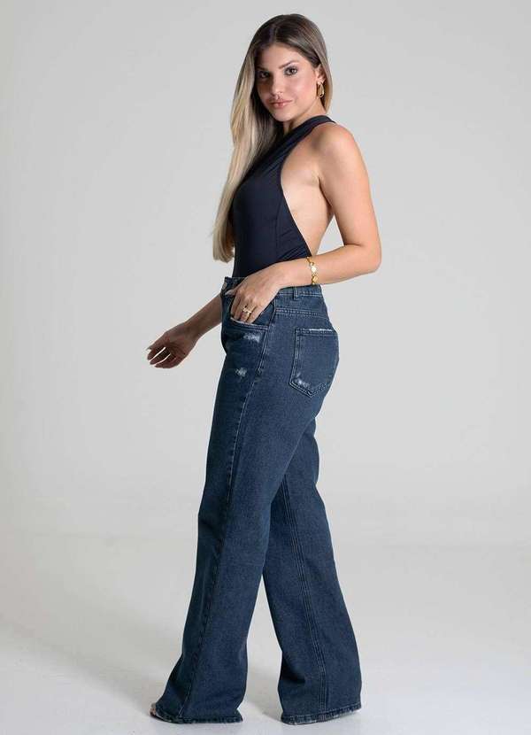 Sawary - Calça Jeans Sawary Wide Leg - 279699 Azul 3