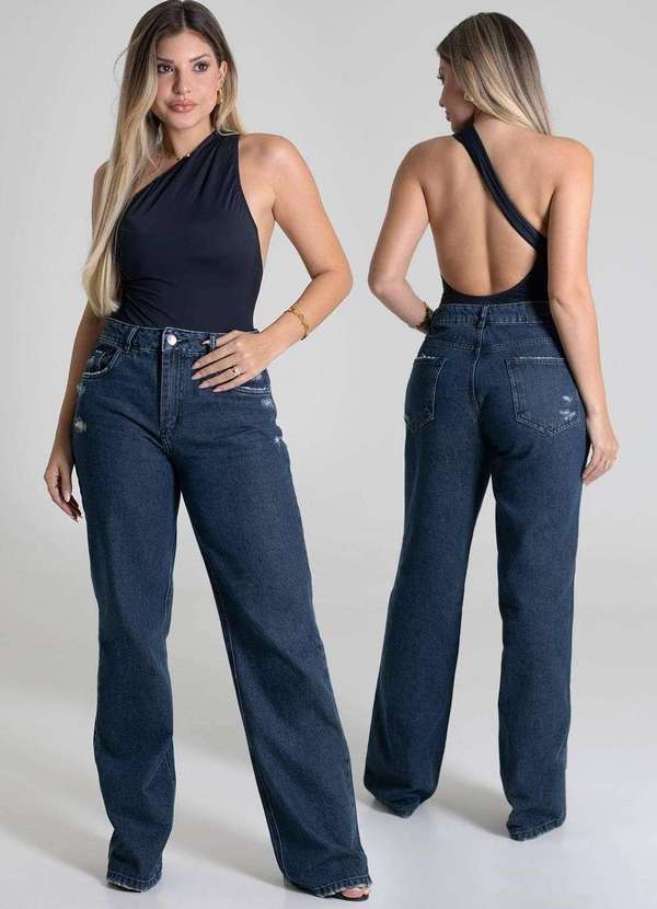 Sawary - Calça Jeans Sawary Wide Leg - 279699 Azul 6