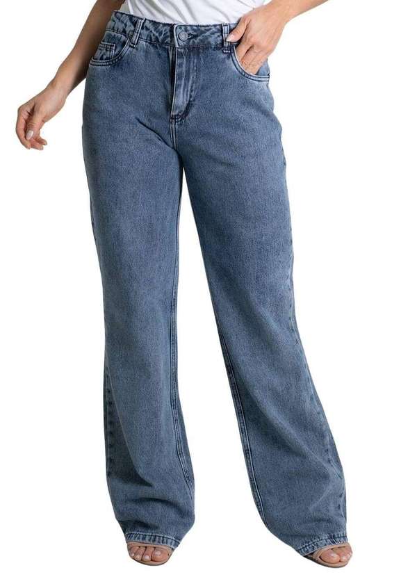 Sawary - Calça Jeans Sawary Wide Leg - 279708 Azul