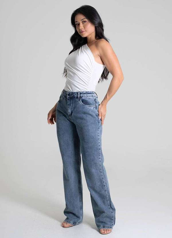 Sawary - Calça Jeans Sawary Wide Leg - 279708 Azul 3