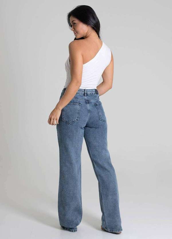 Sawary - Calça Jeans Sawary Wide Leg - 279708 Azul 4
