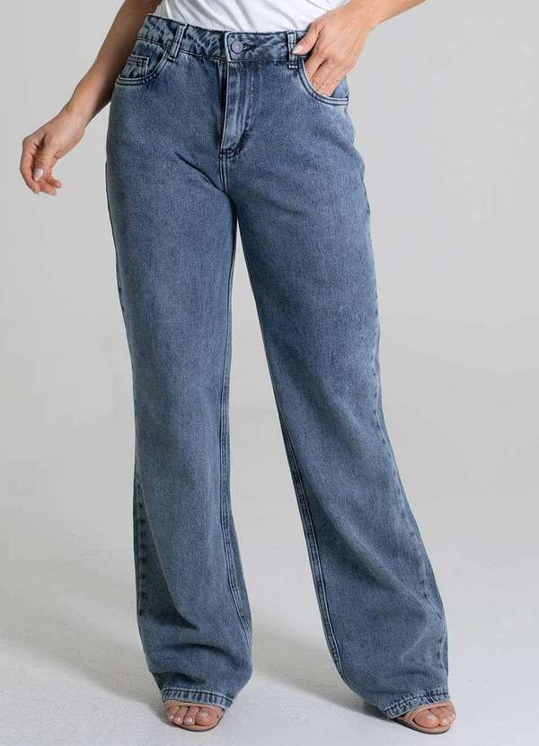 Sawary - Calça Jeans Sawary Wide Leg - 279708 Azul 5