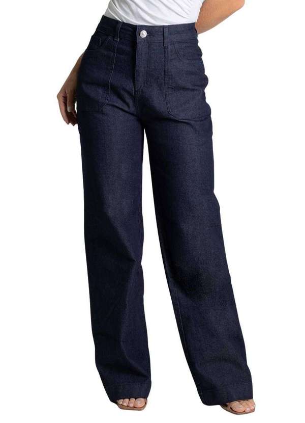 Sawary - Calça Jeans Sawary Wide Leg - 279739 Azul