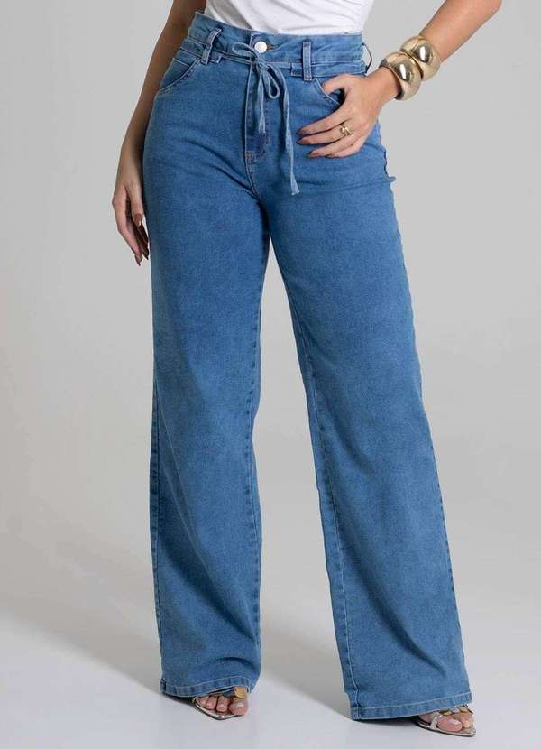 Sawary - Calça Jeans Sawary Wide Leg - 279759 Azul 5