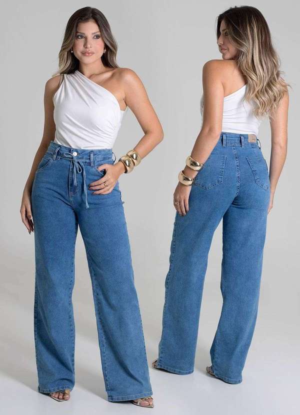 Sawary - Calça Jeans Sawary Wide Leg - 279759 Azul 6