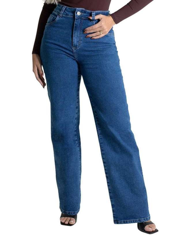 Sawary - Calça Jeans Sawary Wide Leg - 279791 Azul
