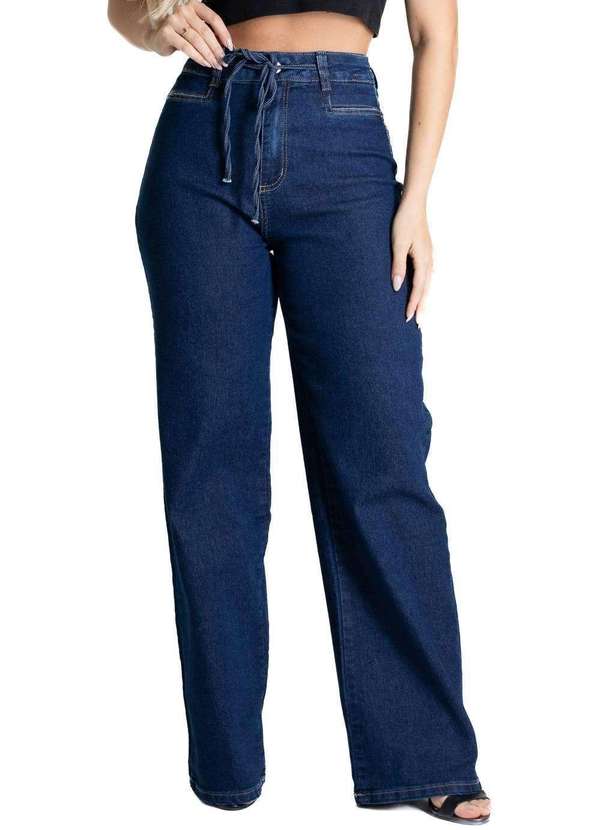 Sawary - Calça Jeans Sawary Wide Leg - 279794 Azul