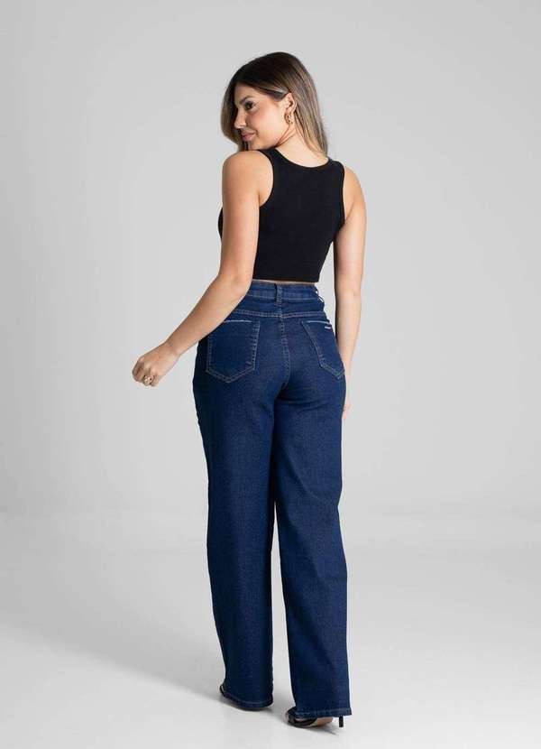 Sawary - Calça Jeans Sawary Wide Leg - 279794 Azul 4
