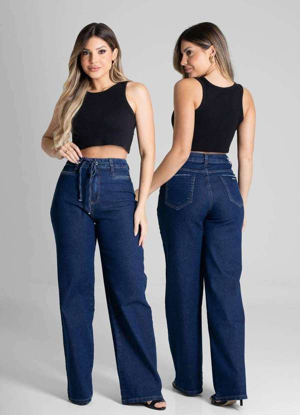 Sawary - Calça Jeans Sawary Wide Leg - 279794 Azul 6