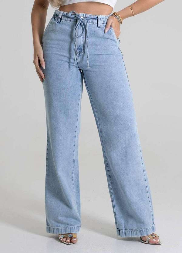 Sawary - Calça Jeans Sawary Wide Leg - 279846 Azul 5