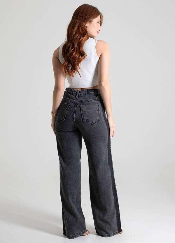 Sawary - Calça Jeans Sawary Wide Leg - 279919 Preto 4