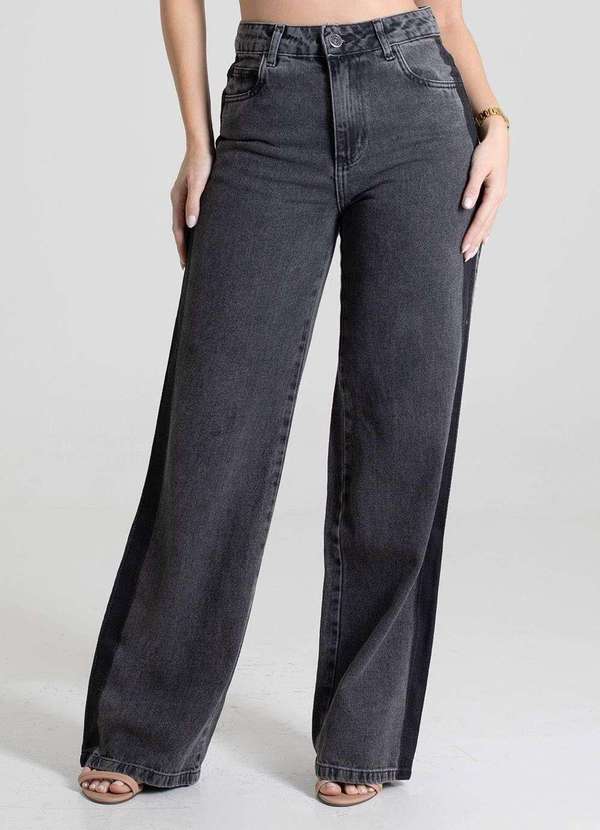 Sawary - Calça Jeans Sawary Wide Leg - 279919 Preto 5