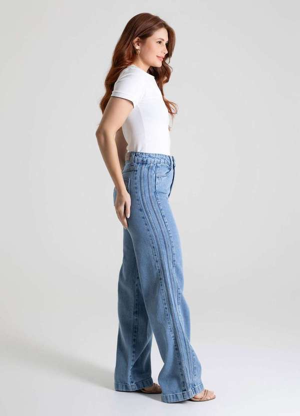 Sawary - Calça Jeans Sawary Wide Leg - 279937 Azul 3