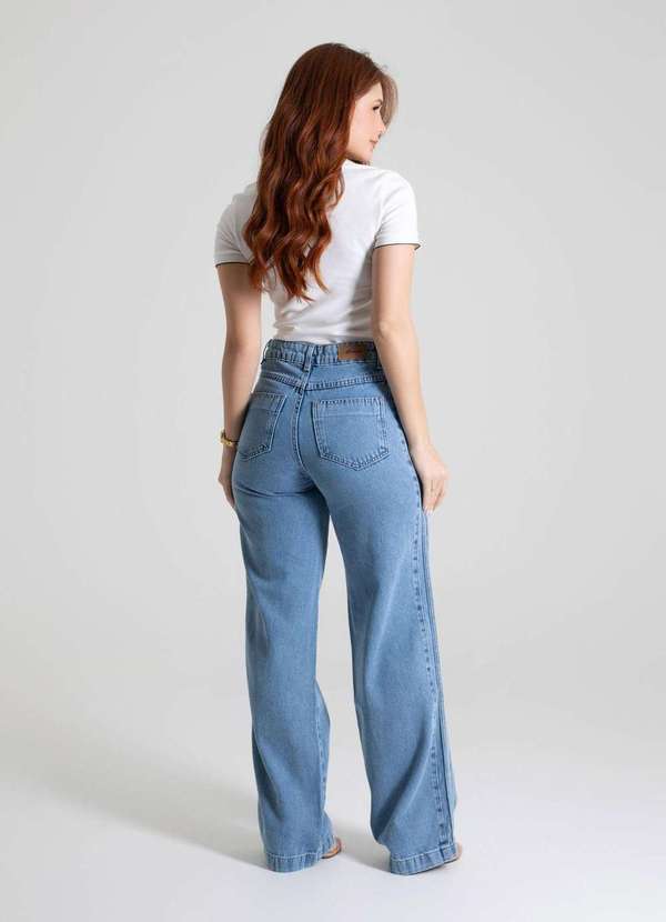 Sawary - Calça Jeans Sawary Wide Leg - 279937 Azul 4