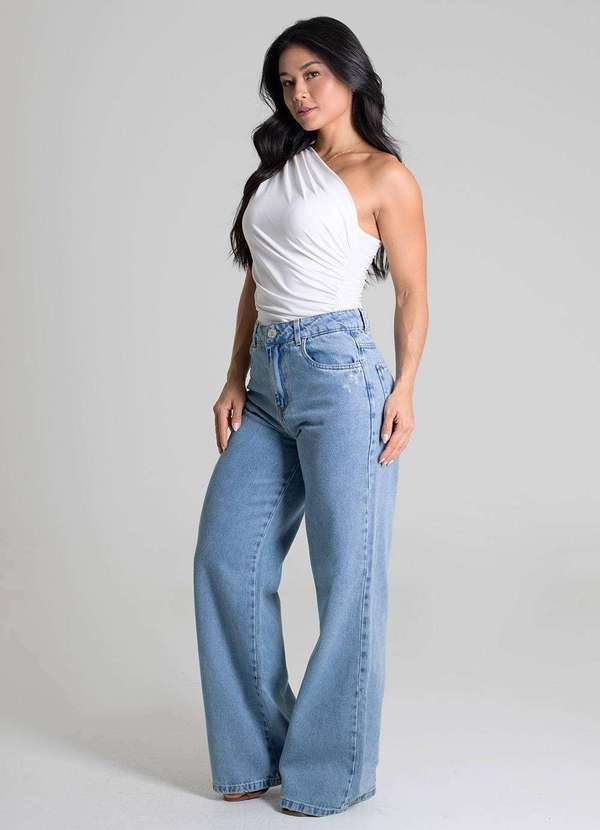 Sawary - Calça Jeans Sawary Wide Leg - 279982 Azul 3