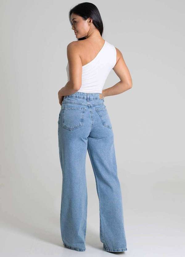 Sawary - Calça Jeans Sawary Wide Leg - 279982 Azul 4