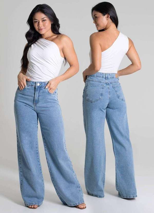 Sawary - Calça Jeans Sawary Wide Leg - 279982 Azul 6
