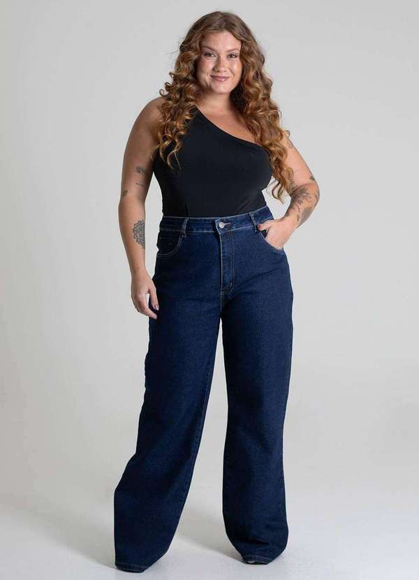 Sawary - Calça Jeans Sawary Wide Leg - 280006 Azul 2