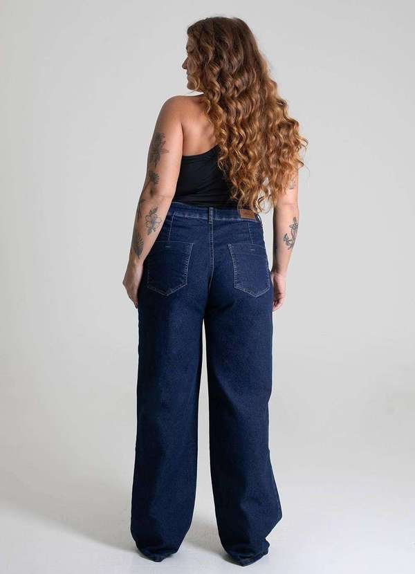 Sawary - Calça Jeans Sawary Wide Leg - 280006 Azul 4