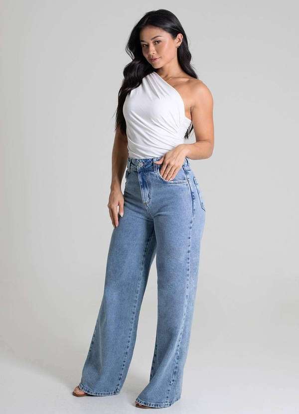Sawary - Calça Jeans Sawary Wide Leg - 280017 Azul 3