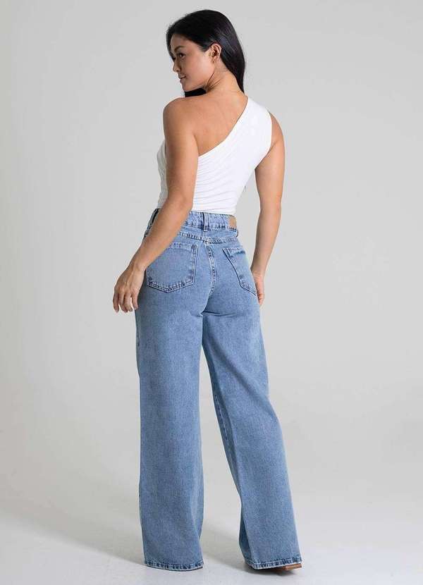Sawary - Calça Jeans Sawary Wide Leg - 280017 Azul 4