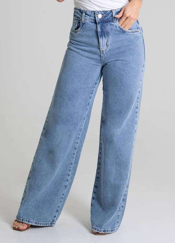 Sawary - Calça Jeans Sawary Wide Leg - 280017 Azul 5