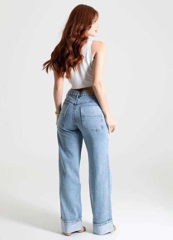 Sawary - Calça Jeans Sawary Wide Leg - 280039 Azul 7