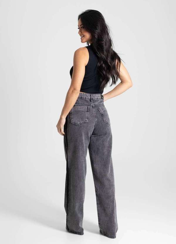 Sawary - Calça Jeans Sawary Wide Leg - 280042 Preto 4