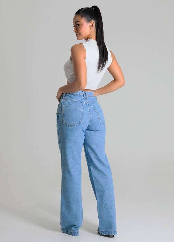 Sawary - Calça Jeans Sawary Wide Leg - 280064 Azul 4
