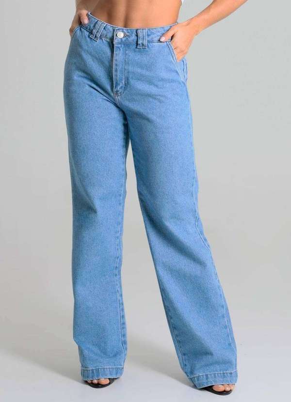 Sawary - Calça Jeans Sawary Wide Leg - 280064 Azul 5