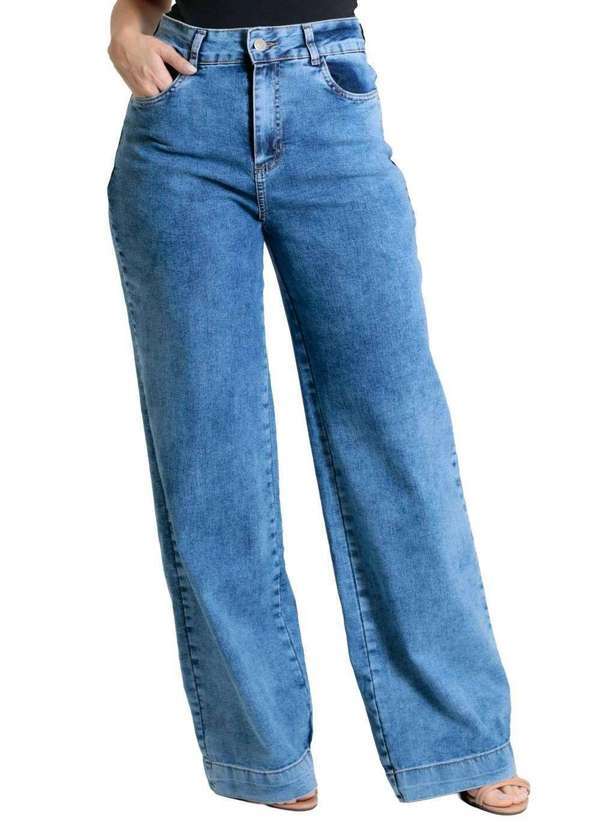 Sawary - Calça Jeans Sawary Wide Leg - 280074 Azul