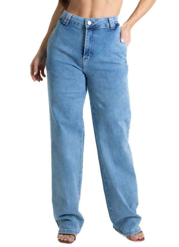 Sawary - Calça Jeans Sawary Wide Leg - 280166 Azul