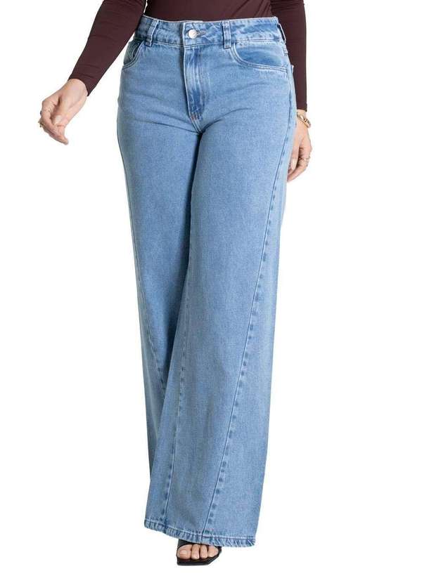 Sawary - Calça Jeans Sawary Wide Leg - 280185 Azul