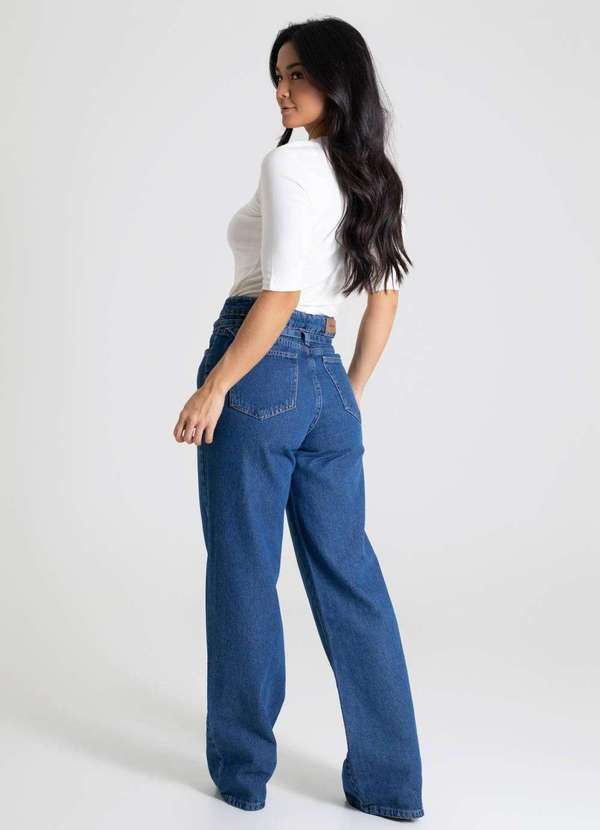 Sawary - Calça Jeans Sawary Wide Leg - 280186 Azul 4