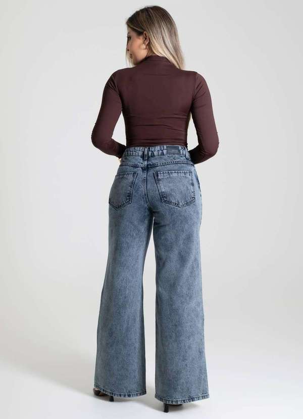 Sawary - Calça Jeans Sawary Wide Leg - 280196 Azul 4