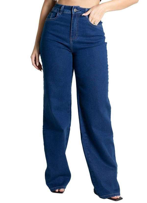 Sawary - Calça Jeans Sawary Wide Leg - 280200 Azul