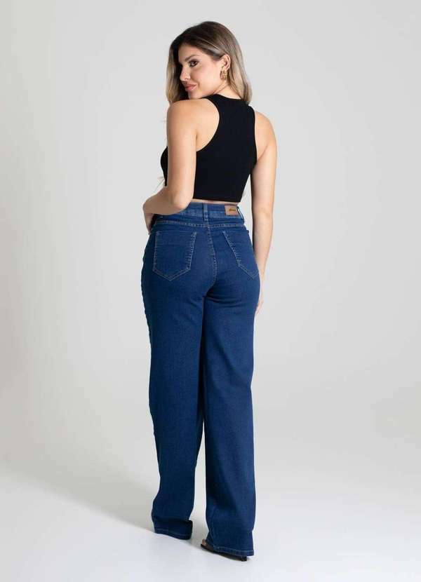 Sawary - Calça Jeans Sawary Wide Leg - 280200 Azul 4