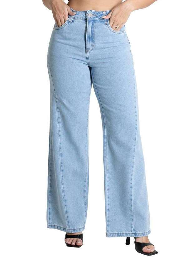 Sawary - Calça Jeans Sawary Wide Leg - 280207 Azul