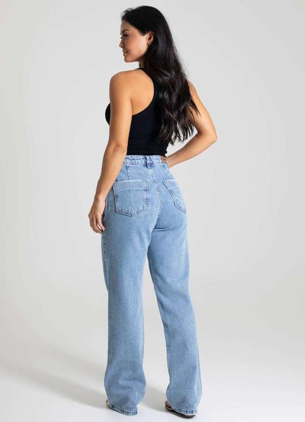 Sawary - Calça Jeans Sawary Wide Leg - 280212 Azul 4