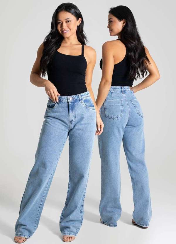 Sawary - Calça Jeans Sawary Wide Leg - 280212 Azul 6