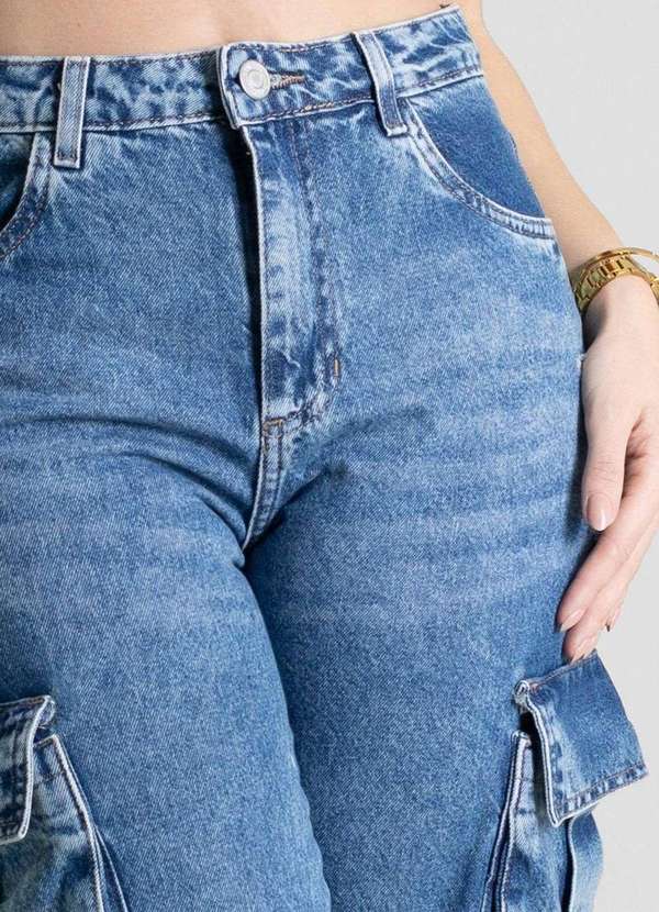 Sawary - Calça Jeans Sawary Wide Leg - 280219 Azul 4